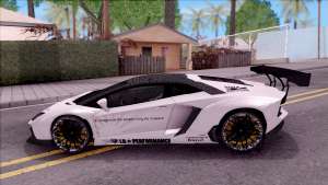 Lamborghini Aventador LP700-4 LB Walk Custom для GTA San Andreas вид сбоку