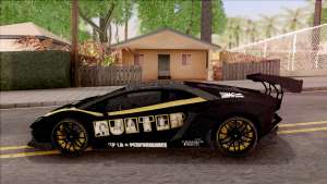 Lamborghini Aventador LP700-4 LB Walk Hunter для GTA San Andreas вид сбоку