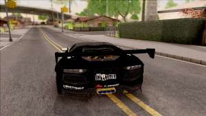 Lamborghini Aventador LP700-4 LB Walk Hunter для GTA San Andreas вид сзади