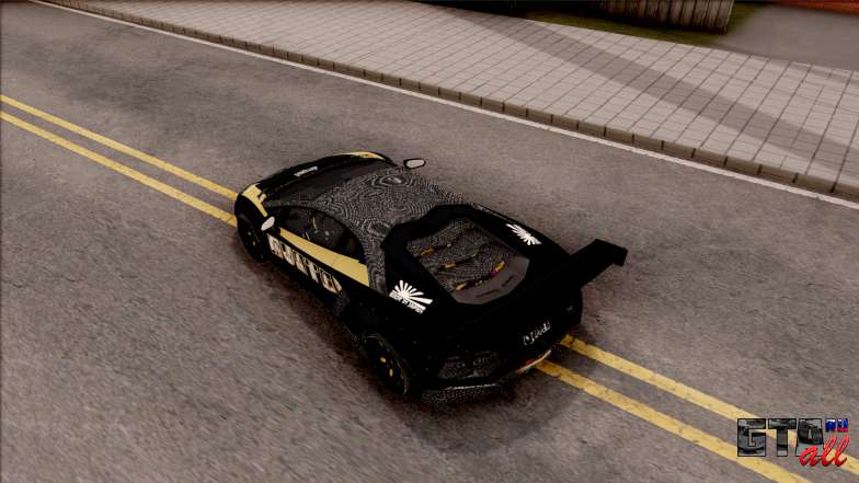 Lamborghini Aventador LP700-4 LB Walk Hunter для GTA San Andreas вид сверху