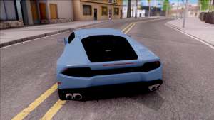 Lamborghini Huracan LP610-4 для GTA San Andreas вид сзади