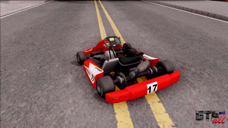 Shifter Kart 125cc для GTA San Andreas вид сзади