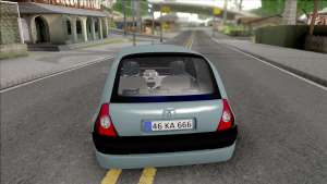 Renault Clio SFD для GTA San Andreas вид сзади