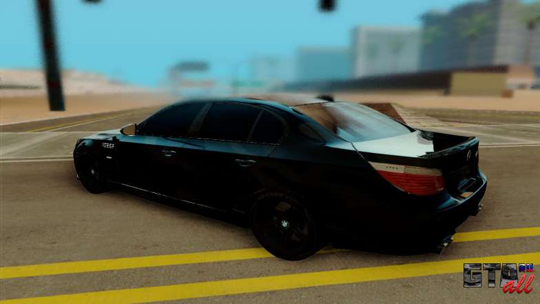 BMW M5 E60 для GTA San Andreas вид сзади