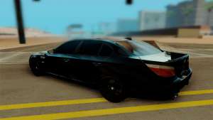 BMW M5 E60 для GTA San Andreas вид сзади