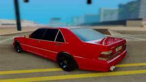 Mercedes-Benz W124 230E для GTA San Andreas вид сзади