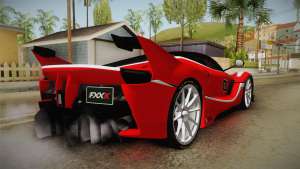 Ferrari FXX-K для GTA San Andreas вид сзади