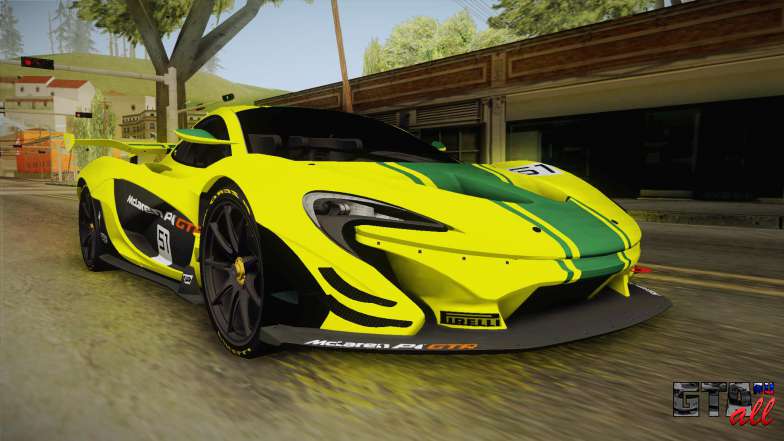 McLaren P1 GTR для GTA San Andreas вид спереди