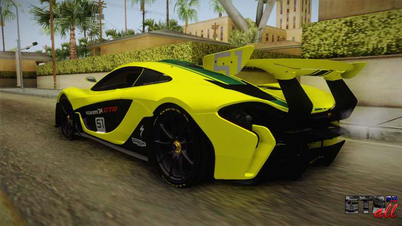 McLaren P1 GTR для GTA San Andreas задняя часть