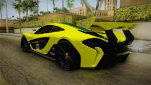 McLaren P1 GTR для GTA San Andreas задняя часть