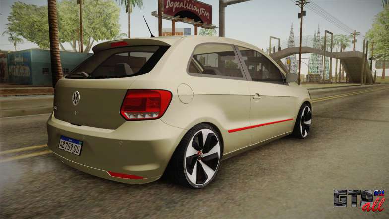 Volkswagen Golf VII GTI для GTA San Andreas вид сзади