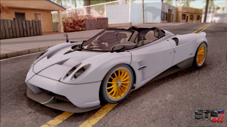 Pagani Huayra Roadster 2017 для GTA San Andreas вид спереди