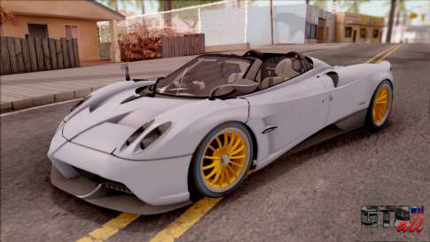 Pagani Huayra Roadster 2017 для GTA San Andreas вид спереди