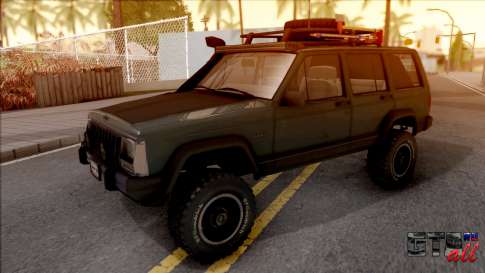 Jeep Cherokee 1984 Off-Road для GTA San Andreas вид спереди