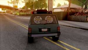 Jeep Cherokee 1984 Off-Road для GTA San Andreas вид сзади