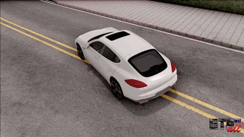 Porsche Panamera GTS для GTA San Andreas вид сверху