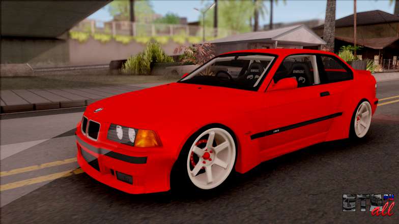 BMW M3 E36 Drift Rocket Bunny v3 для GTA San Andreas вид спереди