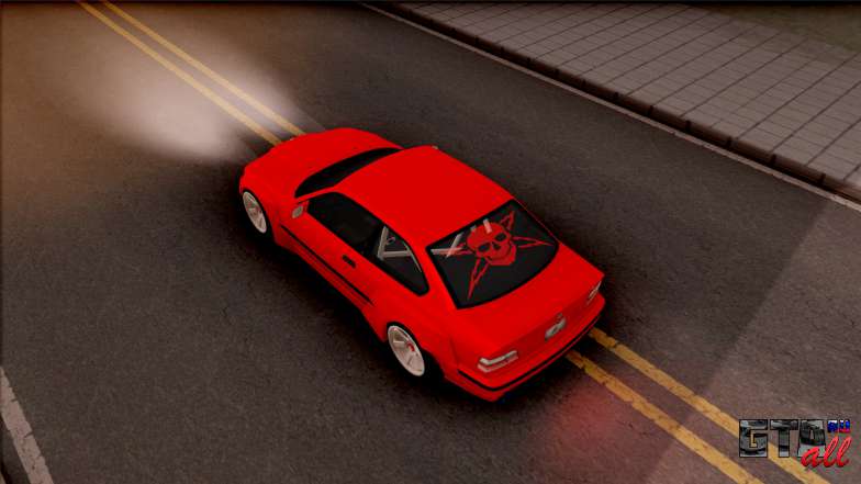 BMW M3 E36 Drift Rocket Bunny v3 для GTA San Andreas вид сверху