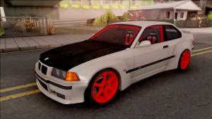 BMW M3 E36 Drift Rocket Bunny v2 для GTA San Andreas вид спереди