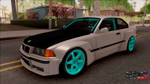 BMW M3 E36 Drift Rocket Bunny для GTA San Andreas вид спереди