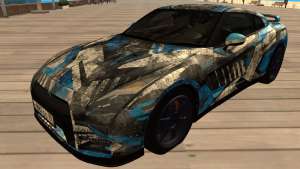 Nissan GTR 2015 Bulkin Edition 1.0 для GTA San Andreas вид спереди