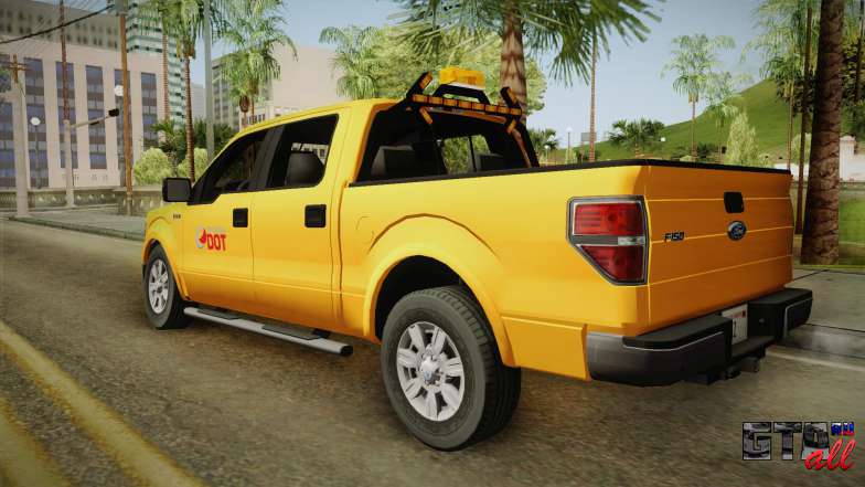 Ford F150 2010 для GTA San Andreas вид сзади