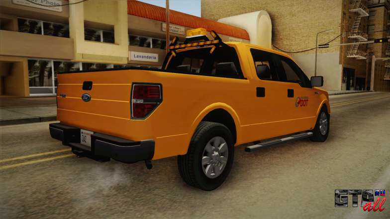 Ford F150 2010 для GTA San Andreas задняя часть