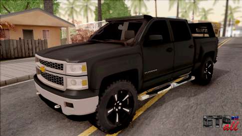 Chevrolet Silverado 2015 Off-Road для GTA San Andreas вид спереди