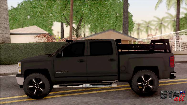 Chevrolet Silverado 2015 Off-Road для GTA San Andreas вид сбоку