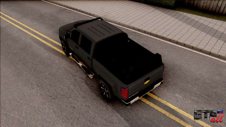 Chevrolet Silverado 2015 Off-Road для GTA San Andreas вид сверху