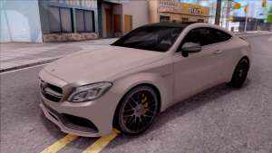 Mercedes-Benz C63S AMG Coupe 2016 для GTA San Andreas вид спереди