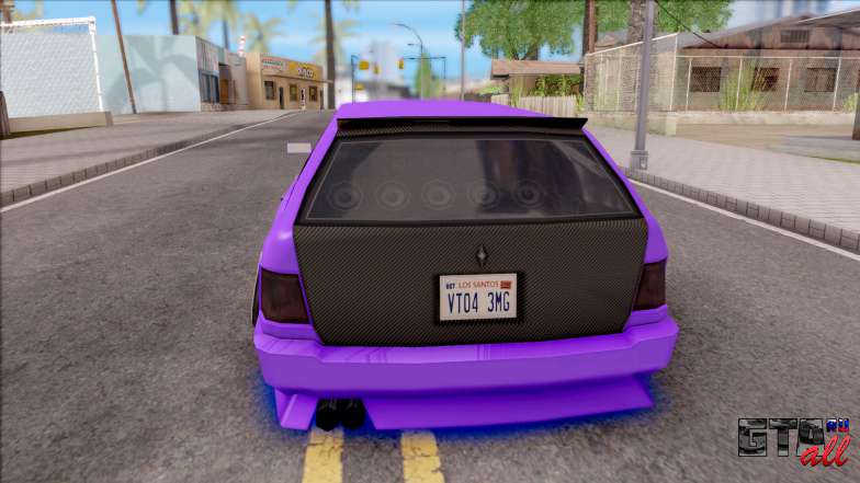 Stratum Stanced With Neon для GTA San Andreas вид сзади