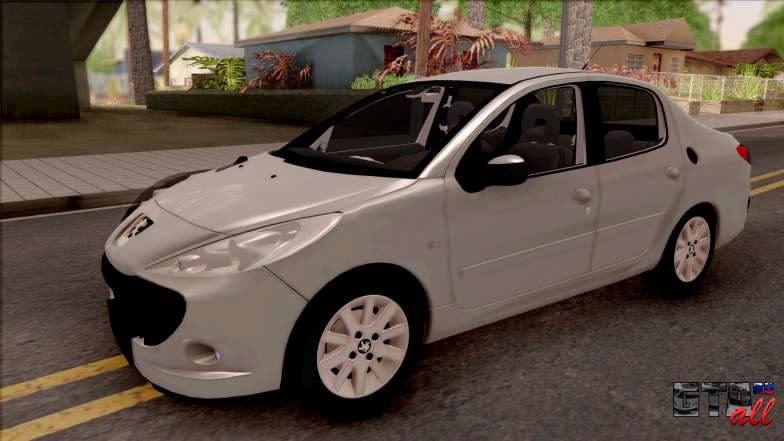 Peugeot 207 Passion для GTA San Andreas вид спереди