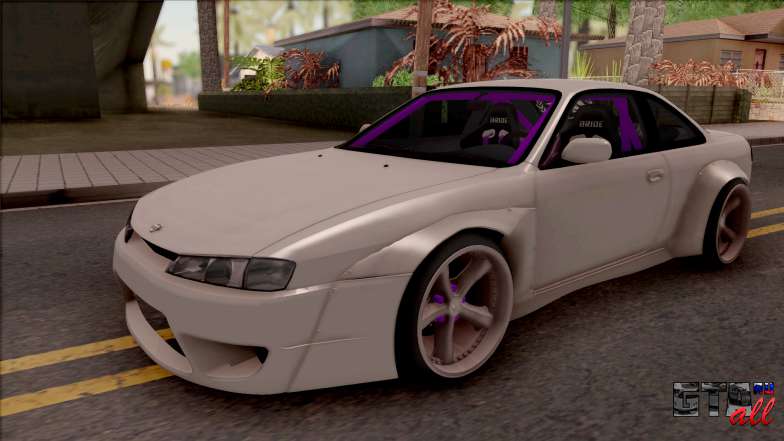 Nissan 200SX Drift Rocket Bunny для GTA San Andreas вид спереди