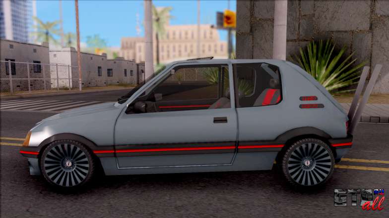 Peugeot 205 GTI для GTA San Andreas вид сбоку