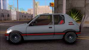 Peugeot 205 GTI для GTA San Andreas вид сбоку