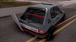 Peugeot 205 GTI для GTA San Andreas вид сзади