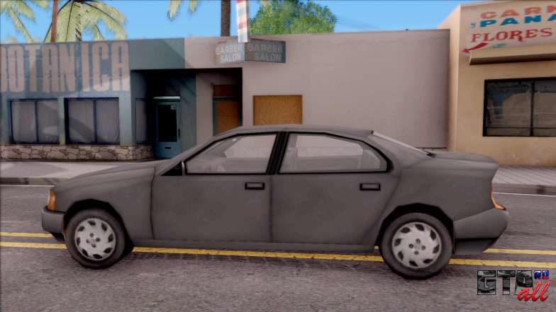 Kuruma from GTA 3 для GTA San Andreas вид сбоку