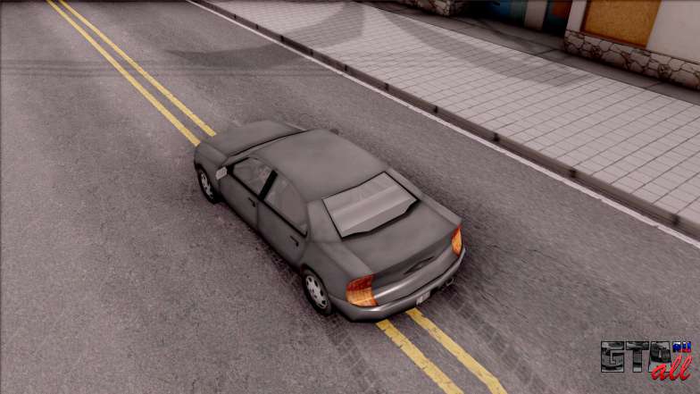 Kuruma from GTA 3 для GTA San Andreas вид сверху