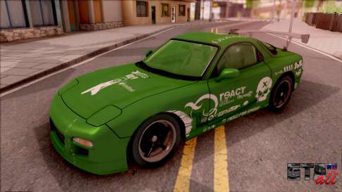 Mazda RX-7 NFS Undercover Vinyl для GTA San Andreas вид спереди