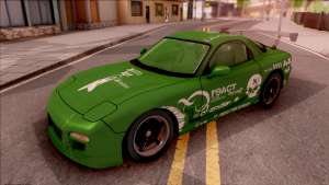 Mazda RX-7 NFS Undercover Vinyl для GTA San Andreas вид спереди