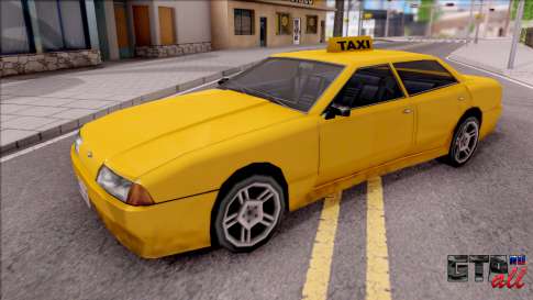 Elegy Taxi Stock для GTA San Andreas вид спереди