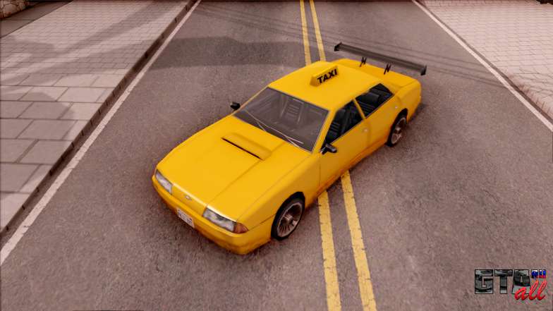 Elegy Taxi Stock для GTA San Andreas экстерьер