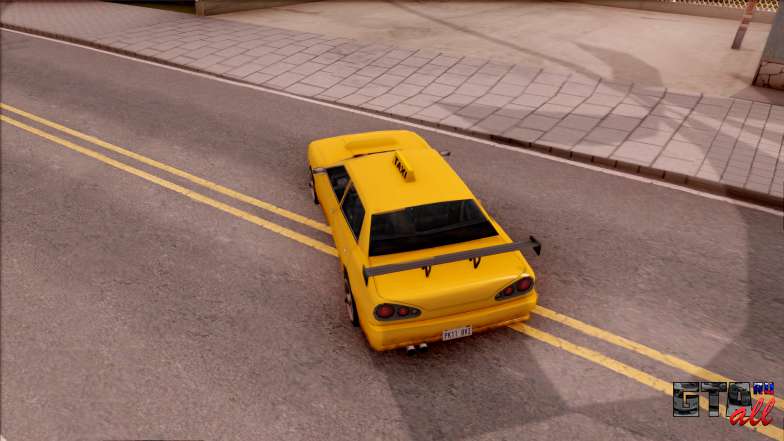 Elegy Taxi Stock для GTA San Andreas вид сверху