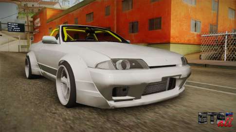 Nissan Skyline R32 Cabrio Drift Rocket Bunny v1 для GTA San Andreas вид спереди