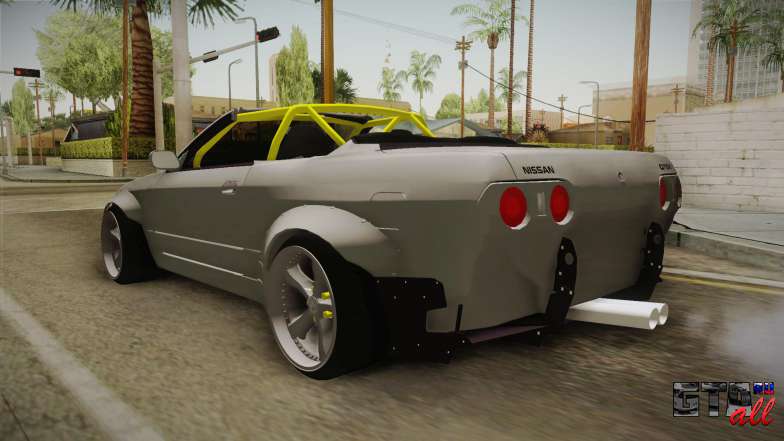 Nissan Skyline R32 Cabrio Drift Rocket Bunny v1 для GTA San Andreas задняя часть