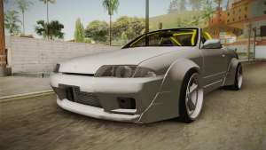 Nissan Skyline R32 Cabrio Drift Rocket Bunny для GTA San Andreas передняя часть