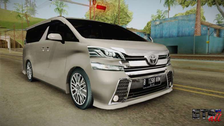 Toyota Vellfire 2016 для GTA San Andreas вид спереди