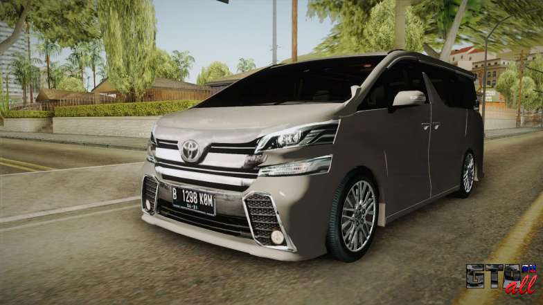 Toyota Vellfire 2016 для GTA San Andreas передняя часть