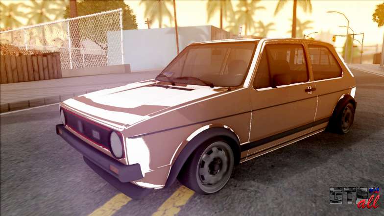 Volkswagen Golf Mk1 GTI для GTA San Andreas вид спереди